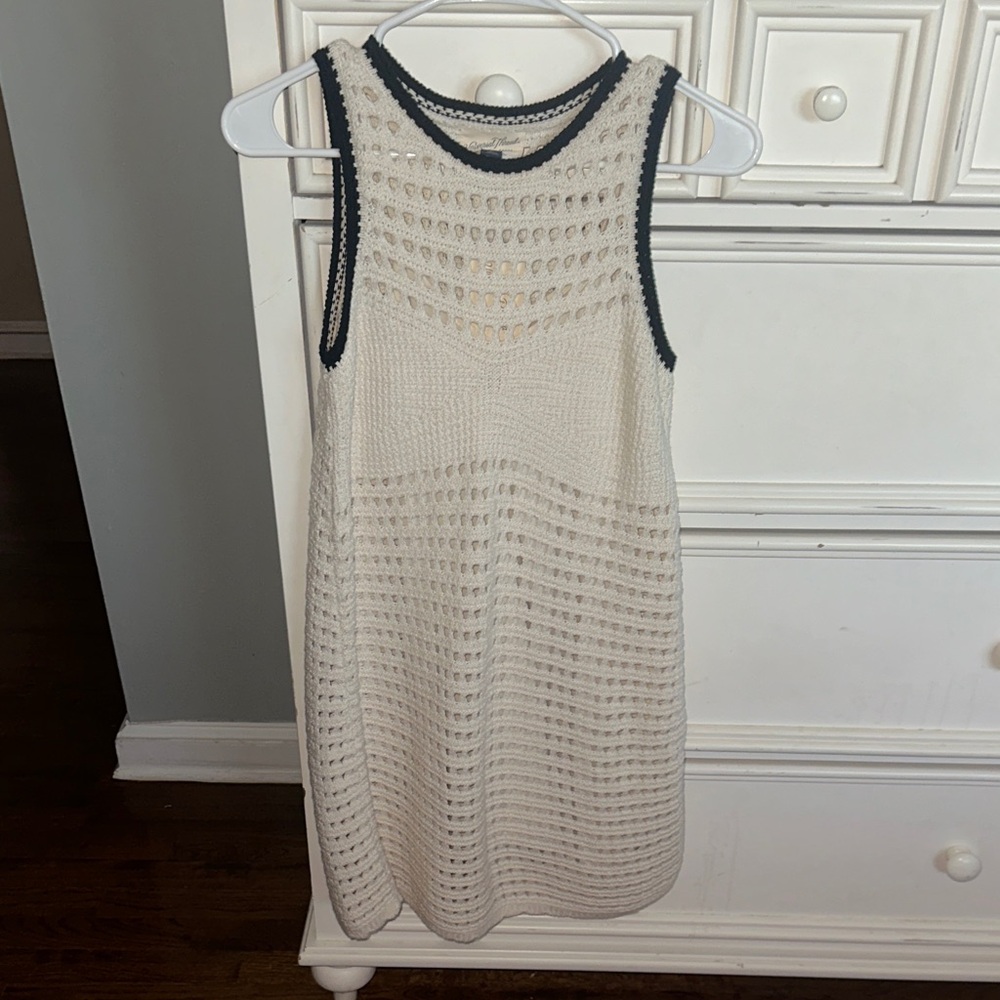 NWT Universal Thread Cream and Black Crochet Mini Dress